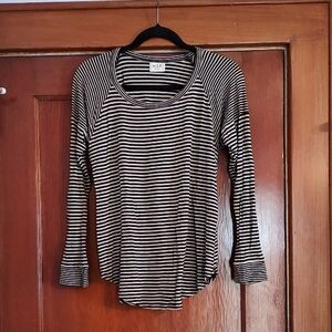 Flowy Striped Long Sleeve Shirt From H.I.P.